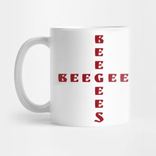 Bee Gees text design Mug